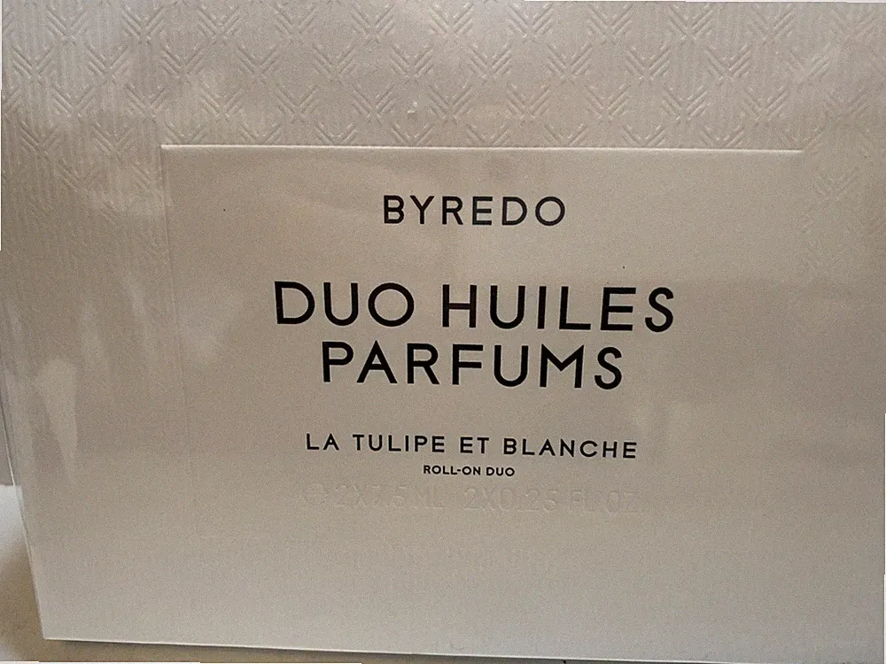 BYREDO DUO HUILES ROLLON PARFUMS BLANCHE & LA TULIPE NIB / FRANCE Sealed