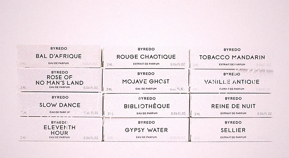 Byredo Fragrance Sample Boxed Spray 2ml combined ship new absolu in stock