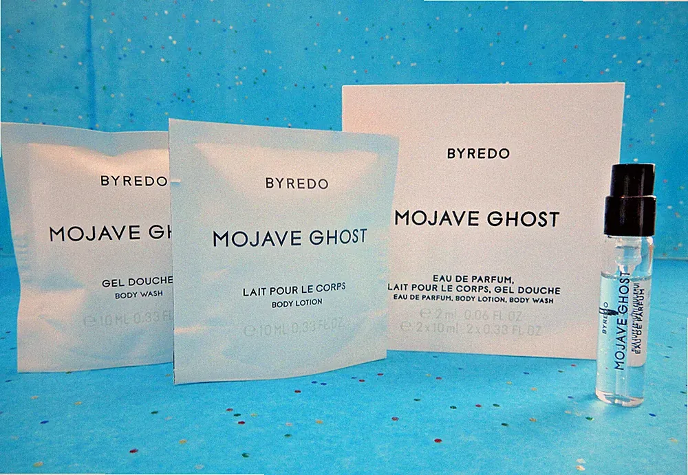 Byredo MOJAVE GHOST Eau de Parfum Set ~Body Lotion ~Body Wash ~Perfume Sample